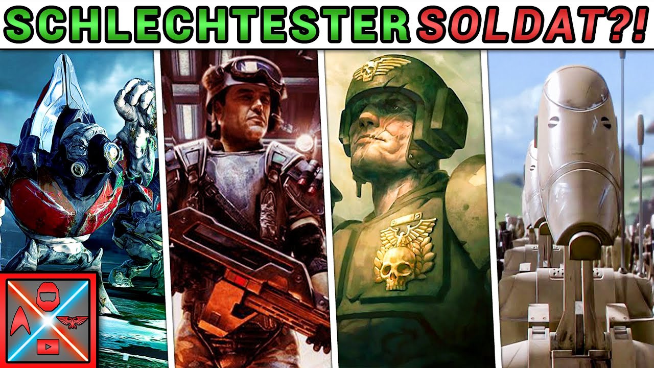 Welches Universum hat den SCHLECHTESTEN SOLDATEN? - Universums Vergleich