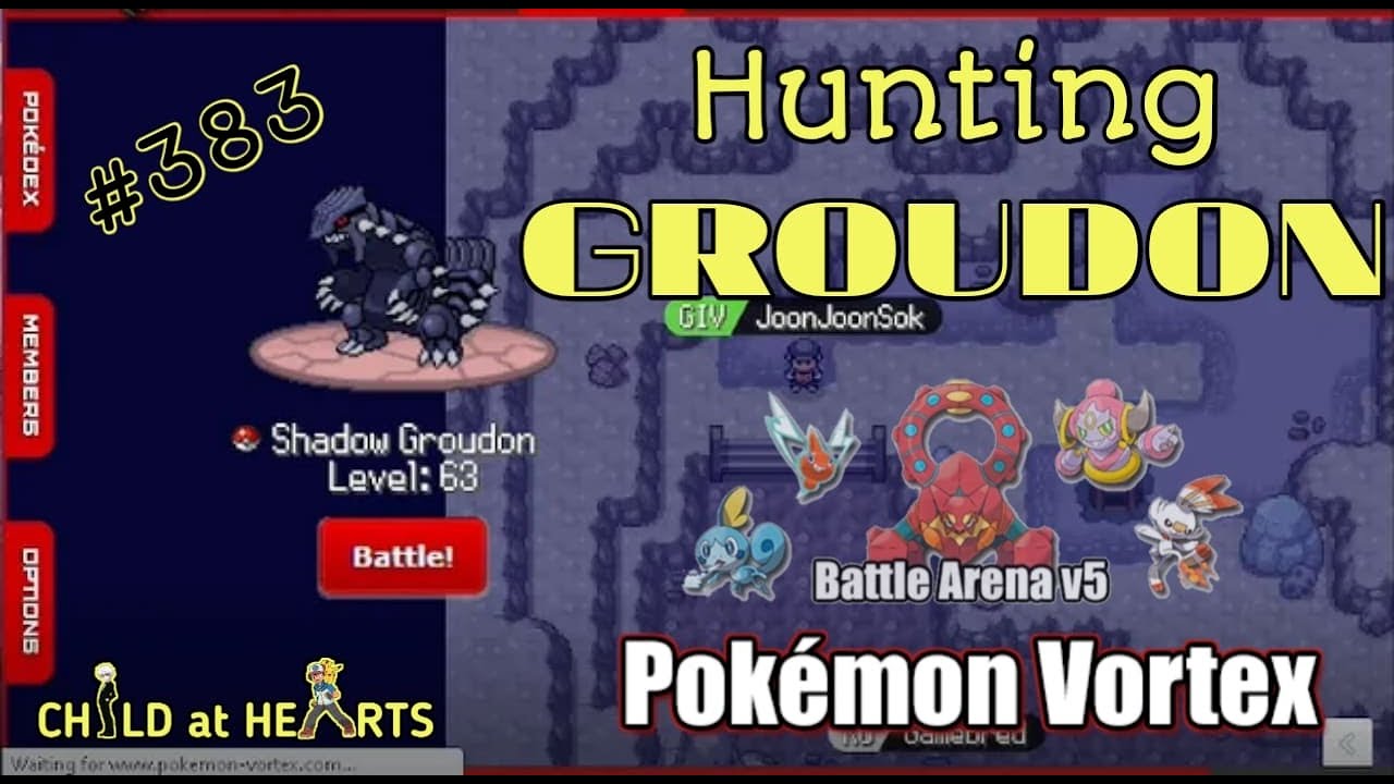 Hunting Groudon | Pokemon Vortex V5