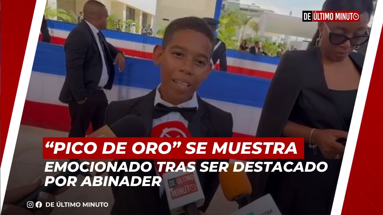 “PICO DE ORO” SE MUESTRA EMOCIONADO TRAS SER DESTACADO POR ABINADER