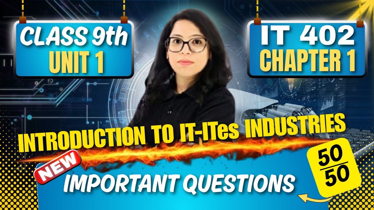 📌 Class 9 IT Chapter 1:Application of IT |Important Questions to Ace Your Exam 💡 | Barkha Mam