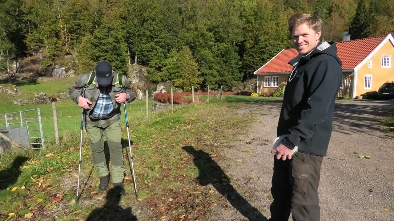 En tur i høst solen til husmannsplassen Bueheia, og langs gamle vegen til de fine Åmdals gårdene  4K