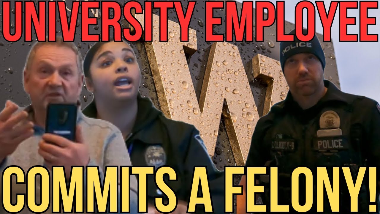 UNIVERSITY EMPLOYEE TOSSES PUBLIC RECORD - COMMITS FELONY - THEN SAVES HIMSELF - EMPLOYEES ABSENT!!!
