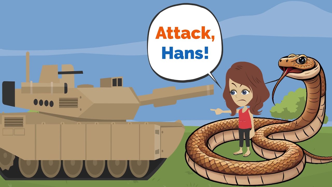 Hans fights the military with Mia!