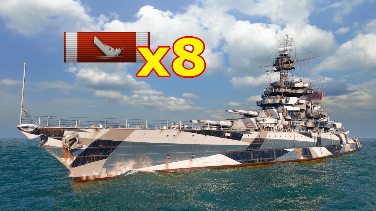 Colorado : 8 Kills - World of WarShips.