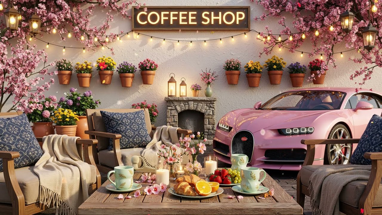 Spring European Outdoor Café Bossa 🎶 Smooth Jazz Bossa Nova for Work, Study and Relaxing Coffee Time