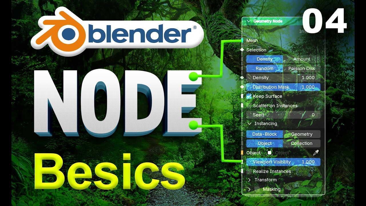 Node Basics in Blender | Free Scene Making Course | Geometry Node Free Course
