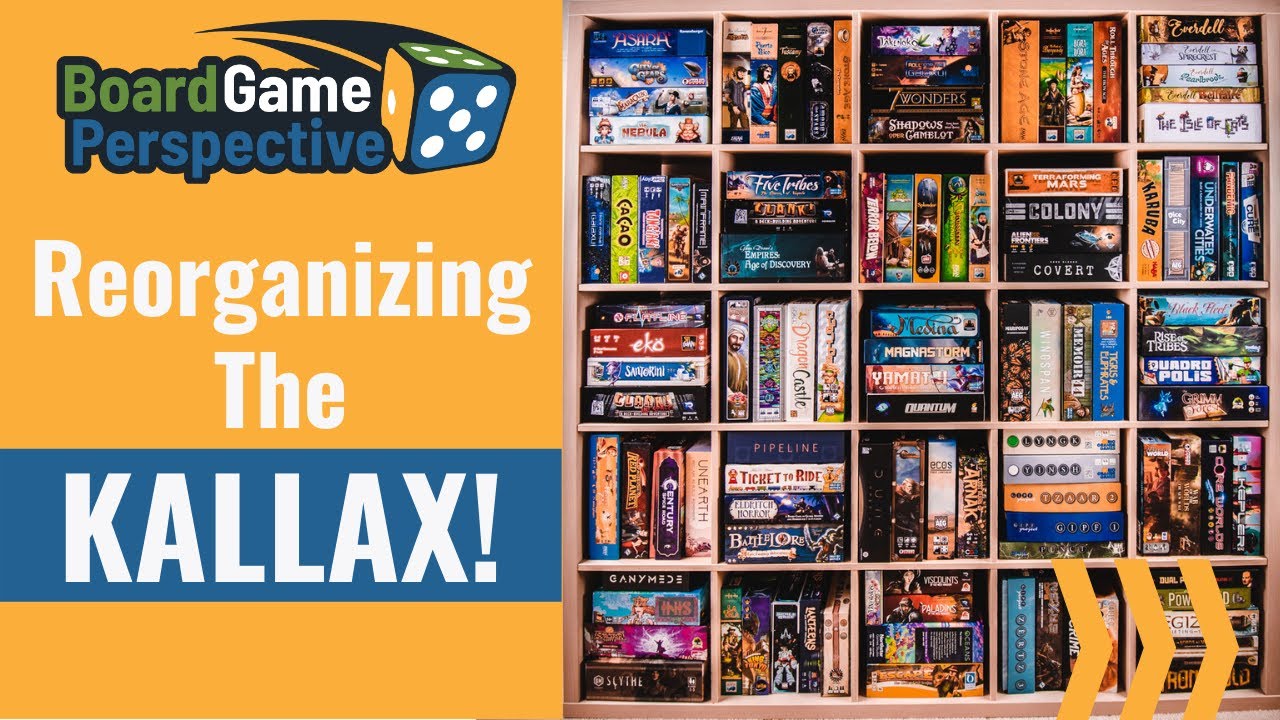 Reorganizing Our Board Game Shelf! | Board Game Perspective