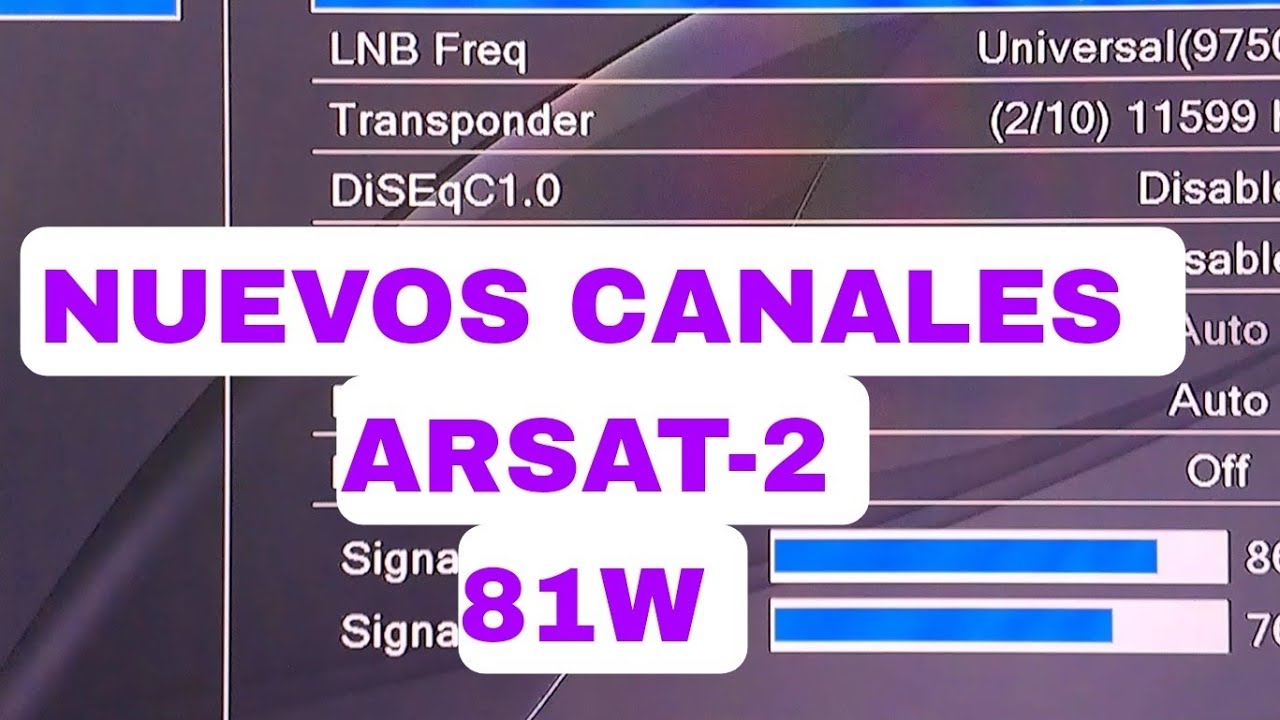 NUEVOS CANALES FTA ARSAT-2