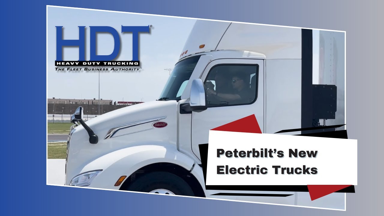 Up Close with Peterbilt's New Heavy-Duty Electric Work Trucks