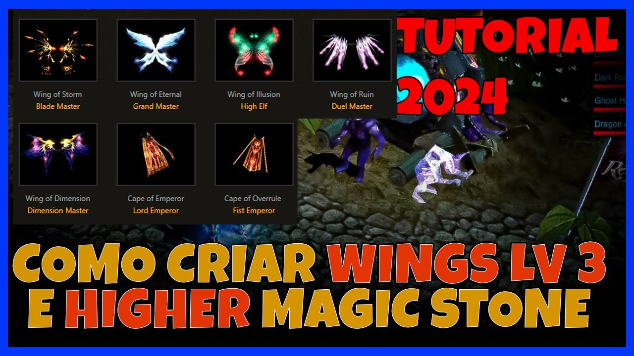 [Mu Global] COMO CRIAR ASAS LV3 E HIGHER MAGIC STONE - TUTORIAL 2024