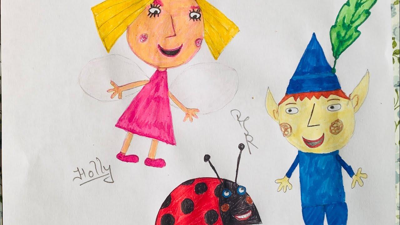 Watch Me Draw Ben, Holly & Gaston 🐞 | Satisfying Cartoon Sketch