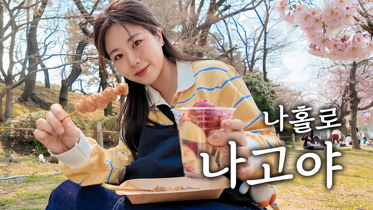 나혼자 나고야 여행🌸 벚꽃필 때 일본은 처음이잖앙..🥰 취저탕탕 먹방가득!! 미소카츠, 닭날개튀김, 나고야성 벚꽃축제, 처음 타본 신칸센, 새우튀김산도