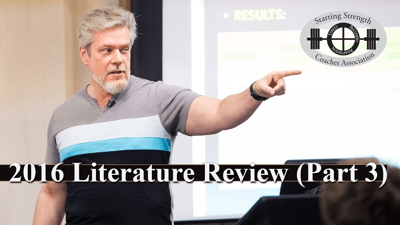 2016 Literature Review (Part 3) | Dr. Jonathon Sullivan