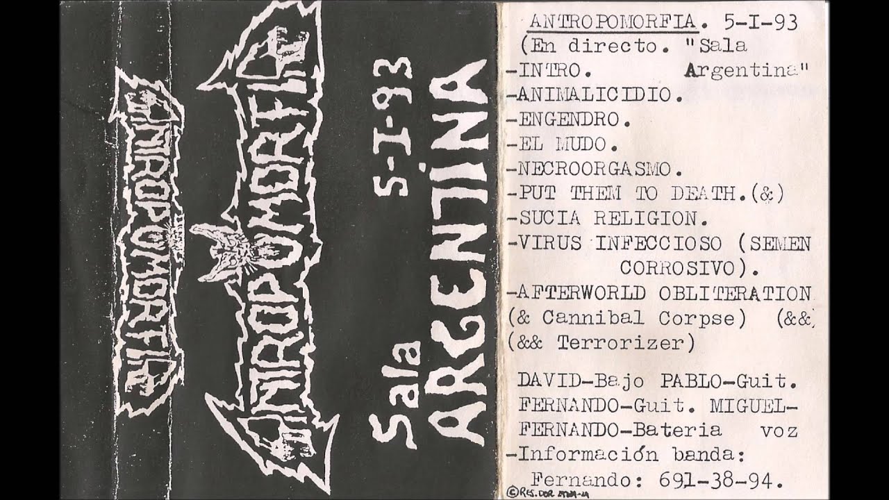 Antropomorfia - Directo Sala Argentina'93