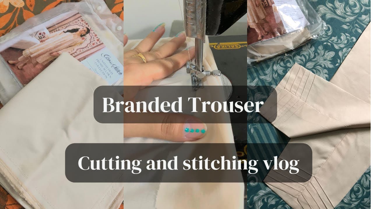 Perfect cutting with stitching || Branded trouser  ✨