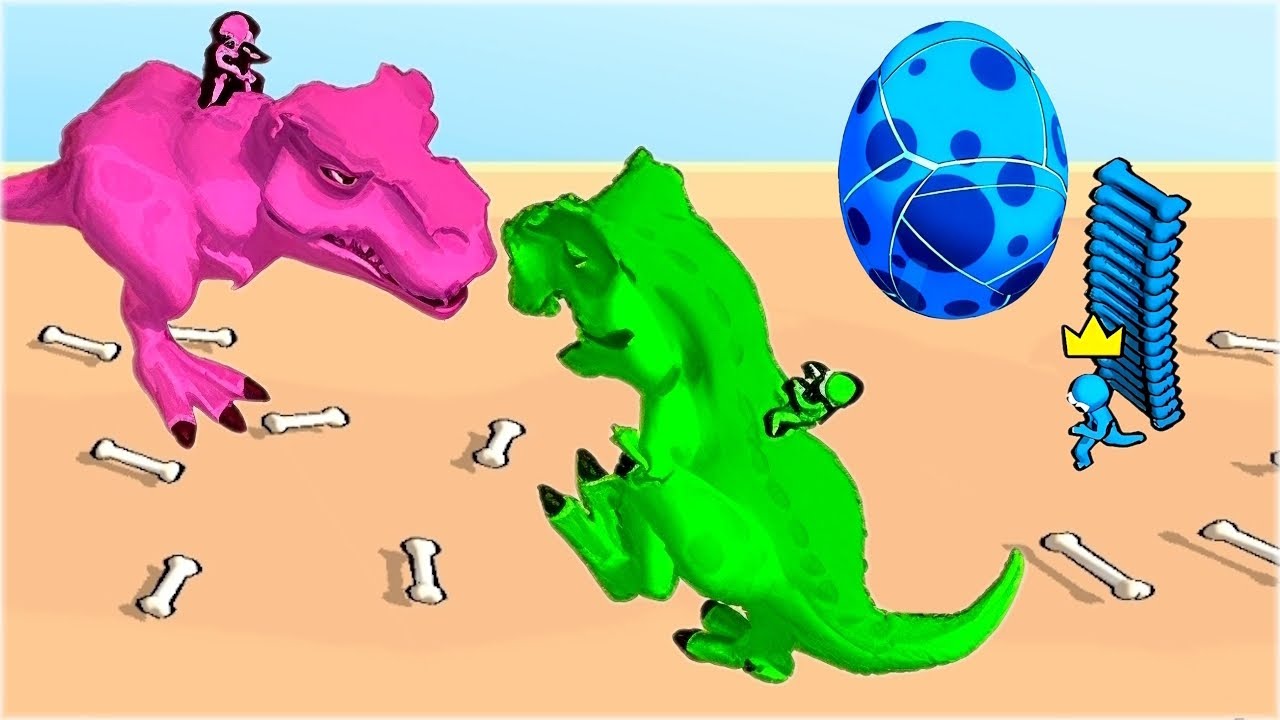Dino Chaos: Hatch The T-Rex - Gameplay Walkthrough Part 1 (Crazy Dinosaur Race)