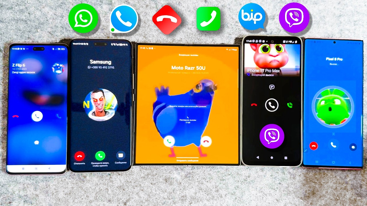 HTC Zangi VS WhatsApp Z Fold 6 VS Honor M6 VIBER VS Note 20 Ultra BiP VS Xiaomi 13 Incoming Call