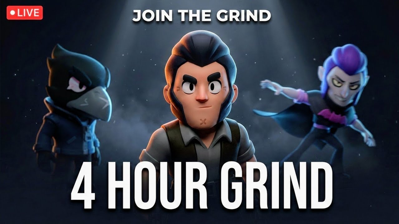LIVE 4 Hour Brawl Stars Grind 🔥 Can We Climb Higher?