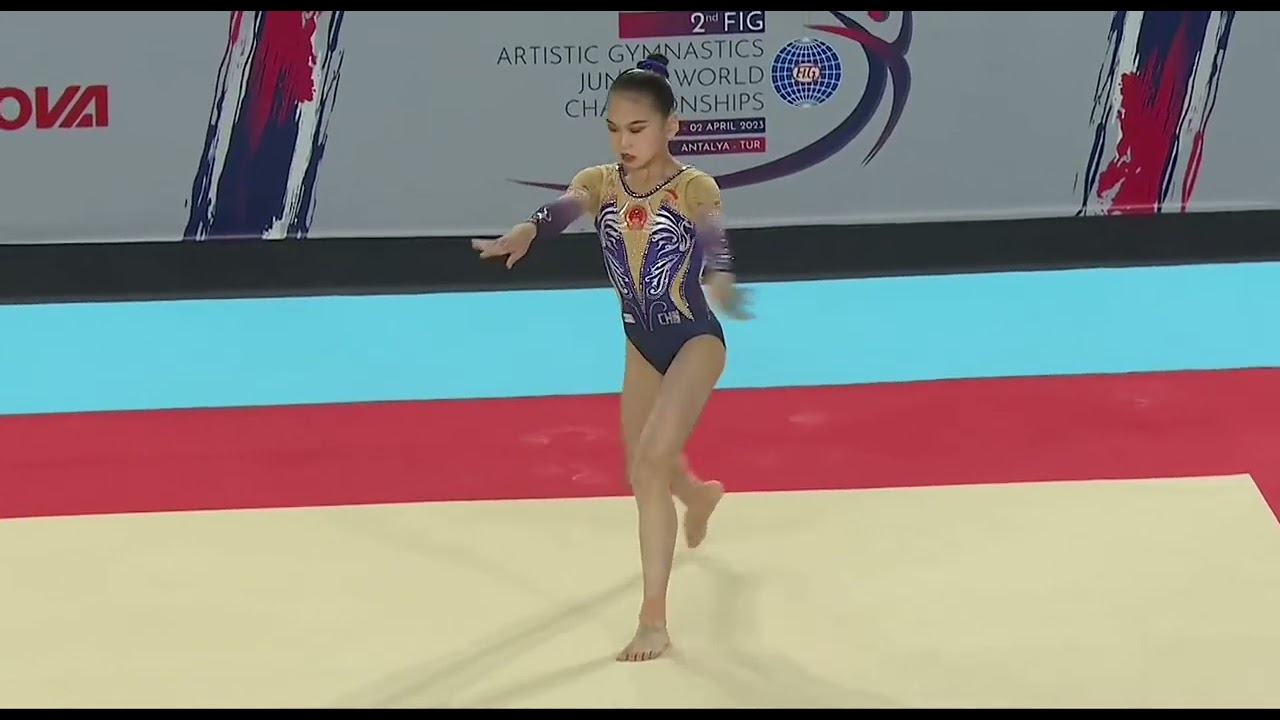 Jiang Shuxuan (CHN) Floor AA Final Junior Worlds 2023
