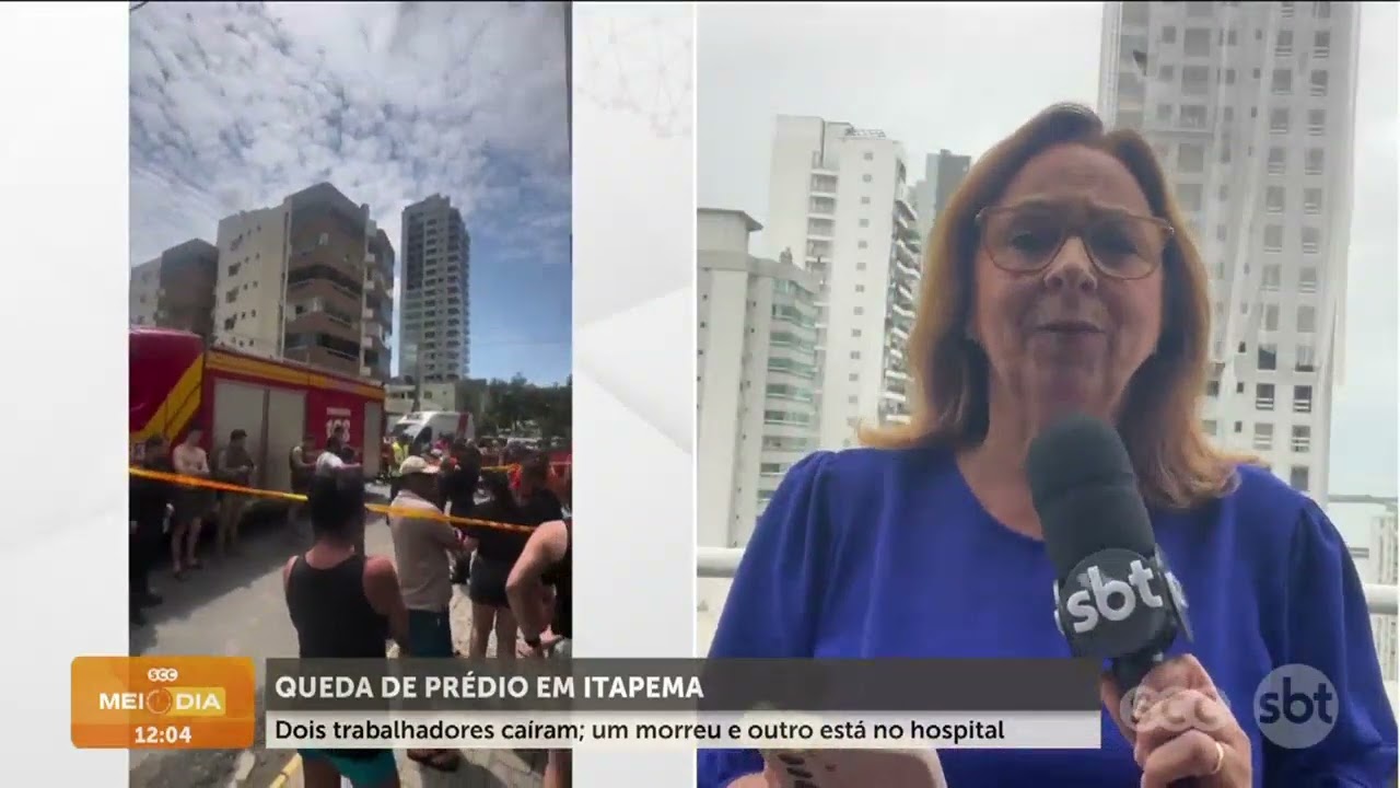 Queda de prédio em Itapema: dois trabalhadores caem e um morre | Segurança | SCC Meio-Dia