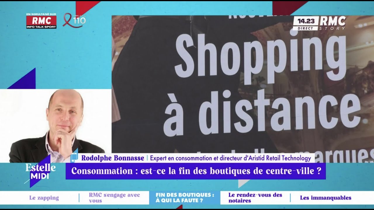 Rodolphe Bonnasse : Est-ce la fin des boutiques de centre ville ? - Estelle Midi | RMC