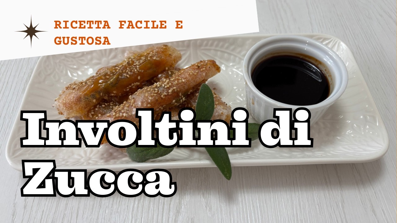 Spring rolls di zucca: croccanti fuori, morbidi dentro | Vegan & GF