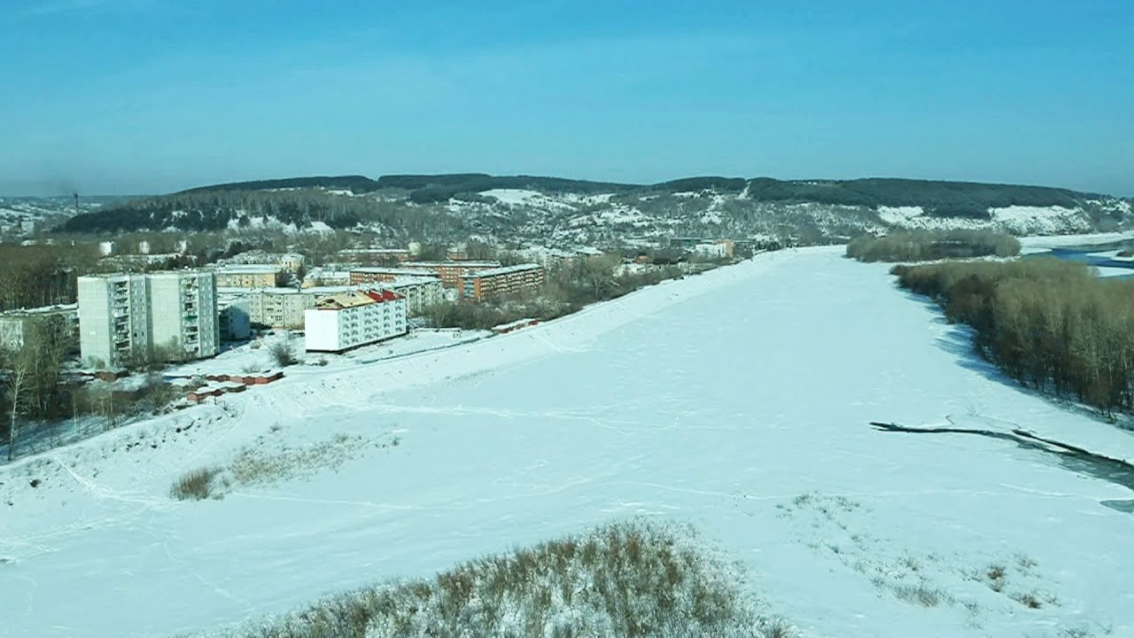 Полёты над рекой Томь в Абашево, Новокузнецк февраль 2020