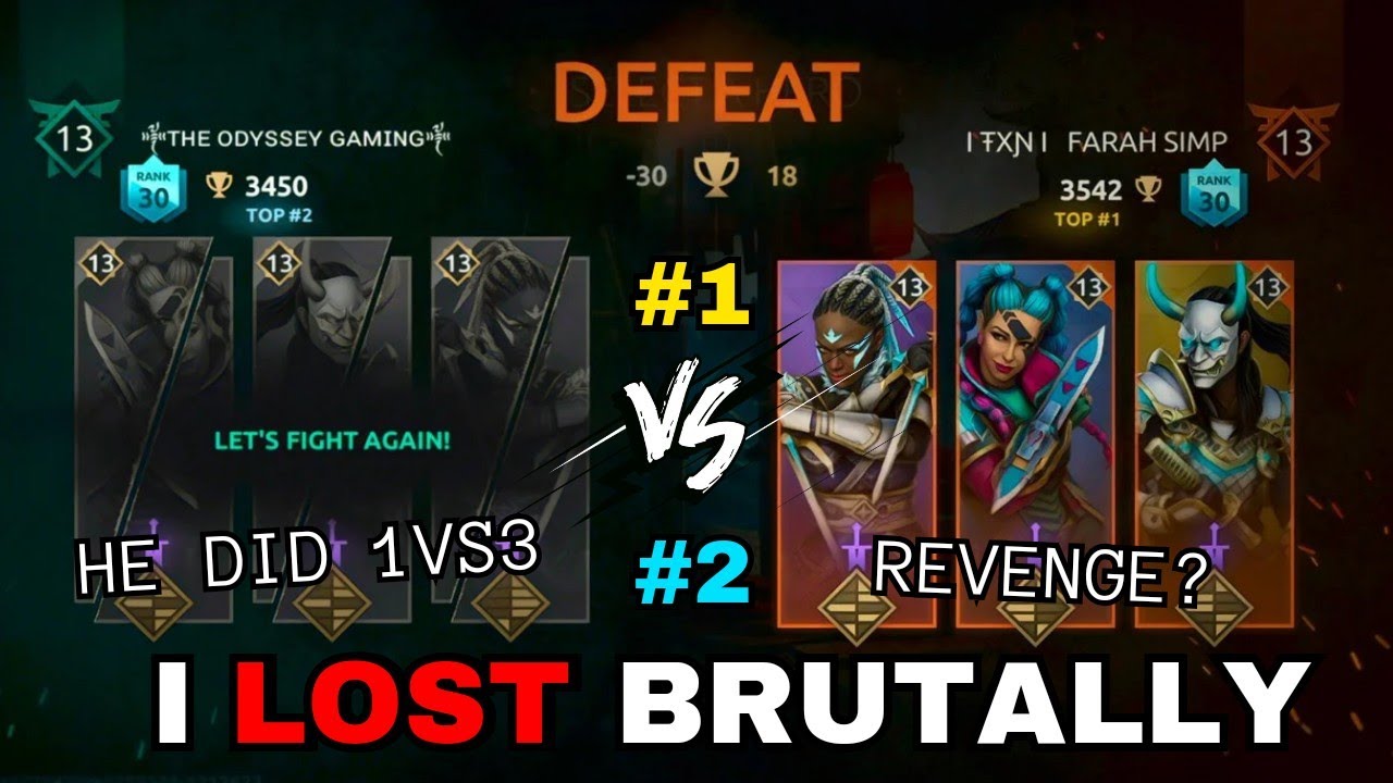 I lost Brutally😢 so i adopted my opponent playing-style to get the REVENGE ☠️|| Shadow Fight 4 Arena