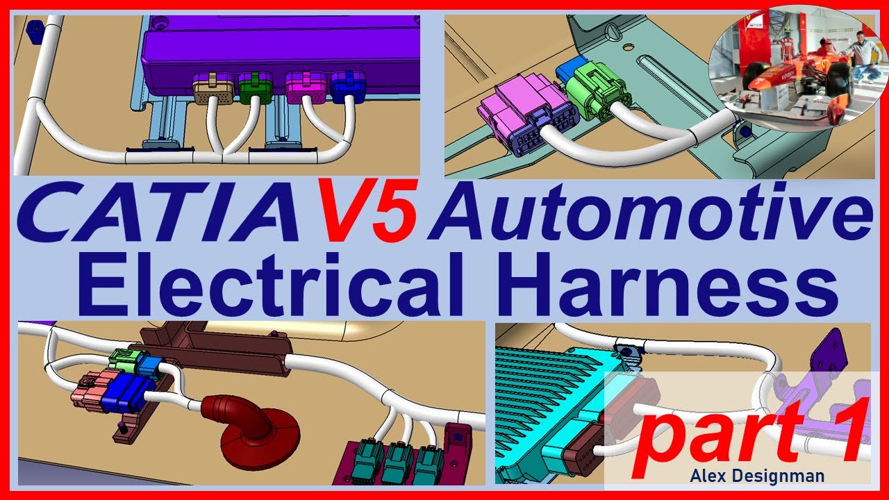 Catia V5 Electrical Harness Design Tutorial for Automotive | part 1
