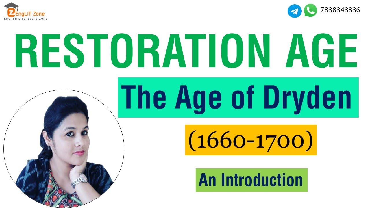 Restoration Age | Age of Dryden | Important Characteristics | Age of Dryden in Hindi- YouTube
