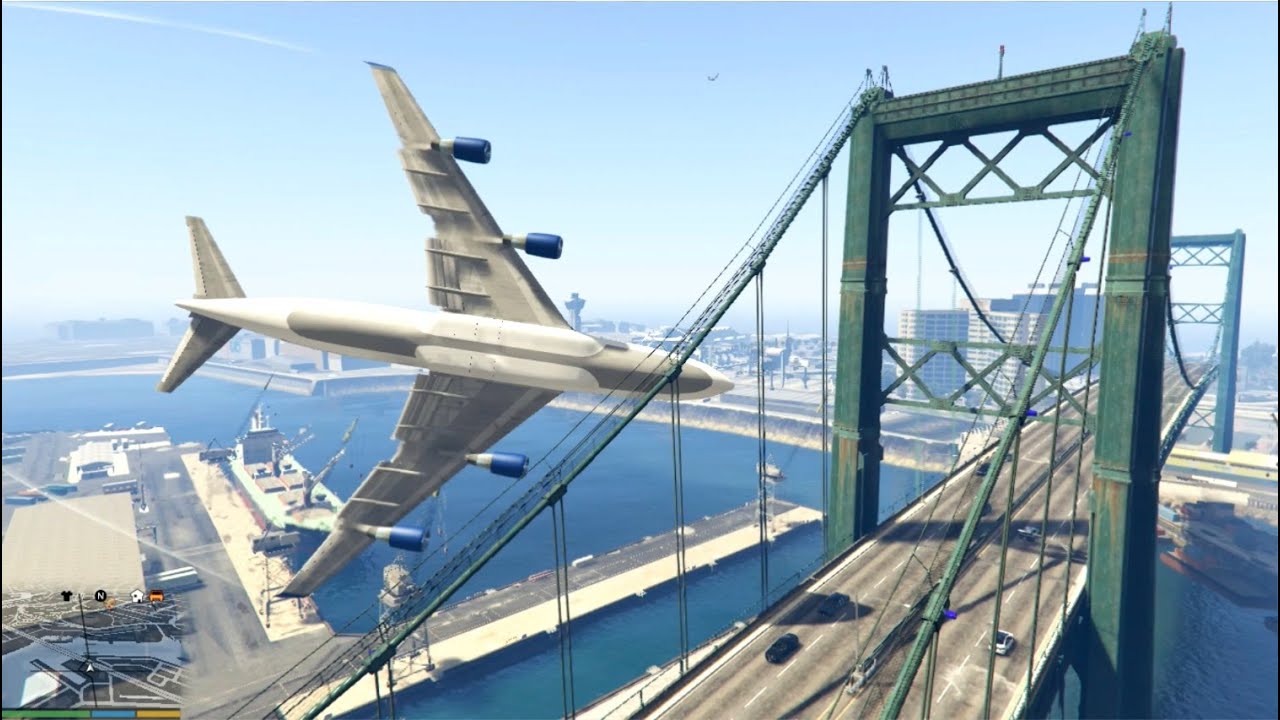 GTA 5 - Amazing/Dangerous PLANE CRASH Compilation #1 (This is GTA5 game)...
