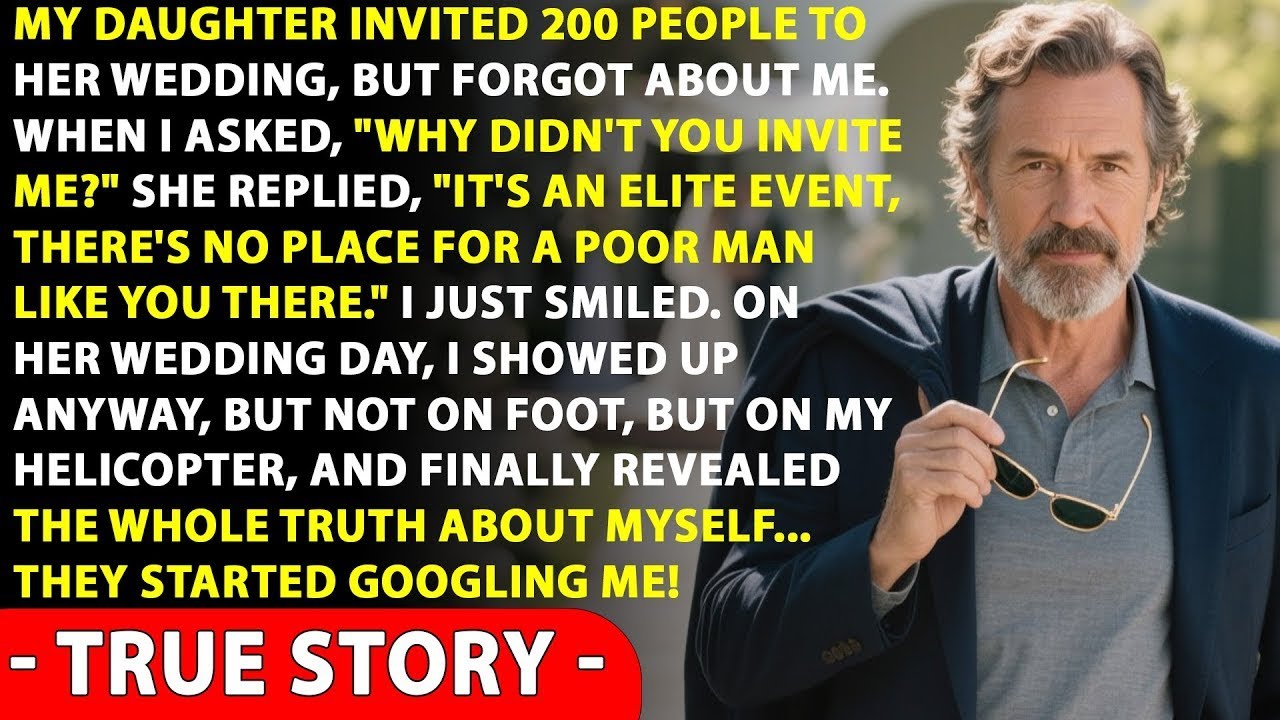 My Daughter Invited Everyone To Her Wedding Except Me Because I Am “poor.” I Came Anyway And...