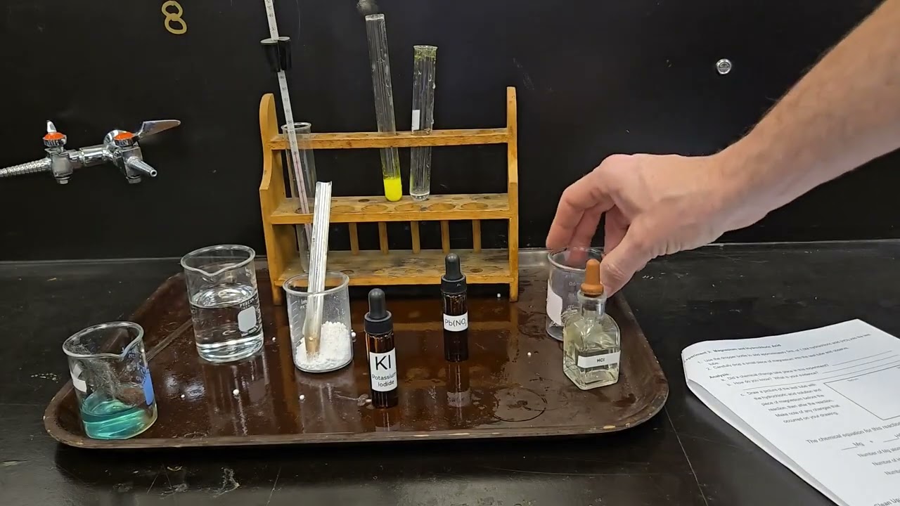 Evidence of a Chemical Reaction Lab
