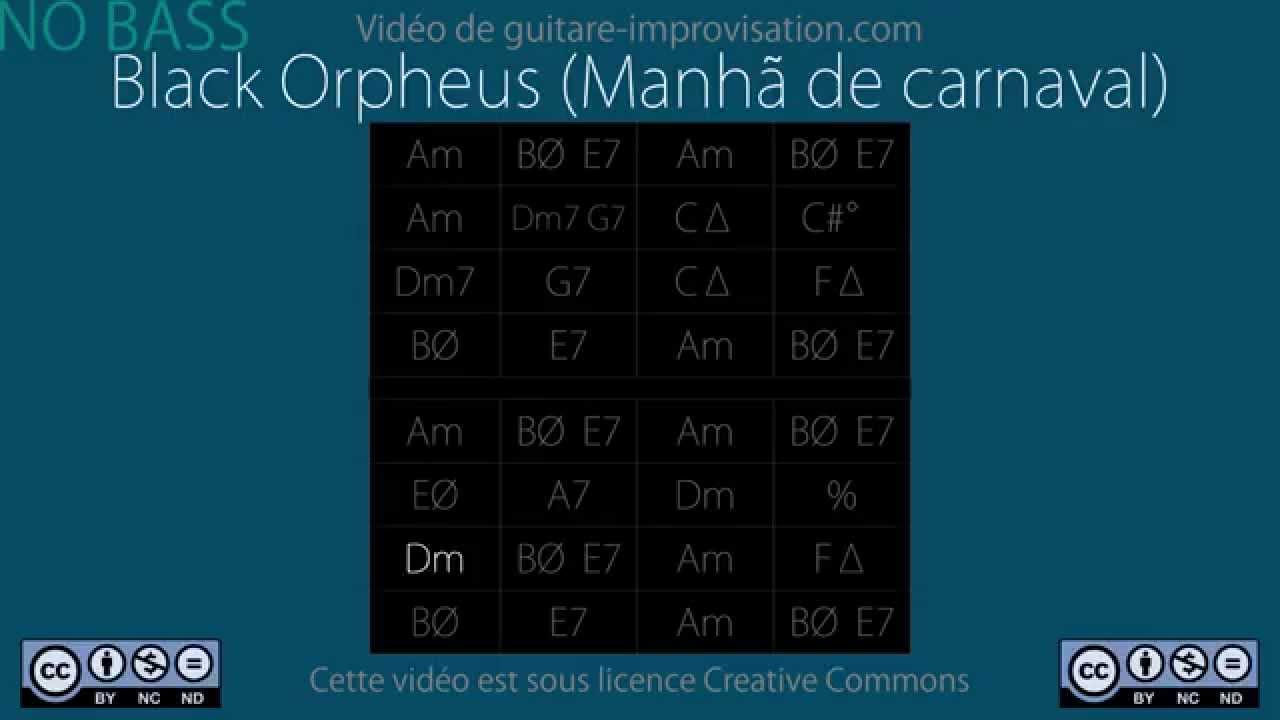 Black Orpheus (Manhã de Carnaval) NO BASS : Backing Track