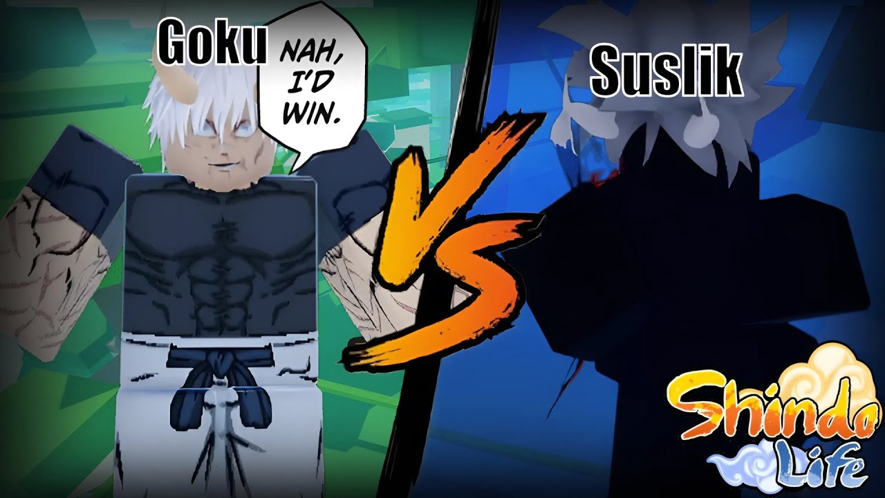 Suslik vs Goku | PvP in Shindo life #96