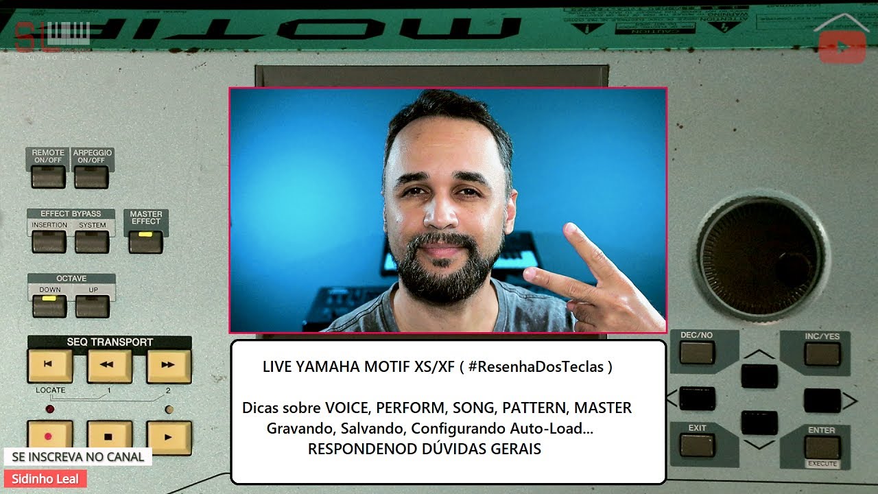 LIVE #60 MOTIF XS/XF - #ResenhaDosTeclas #Sidinholeal