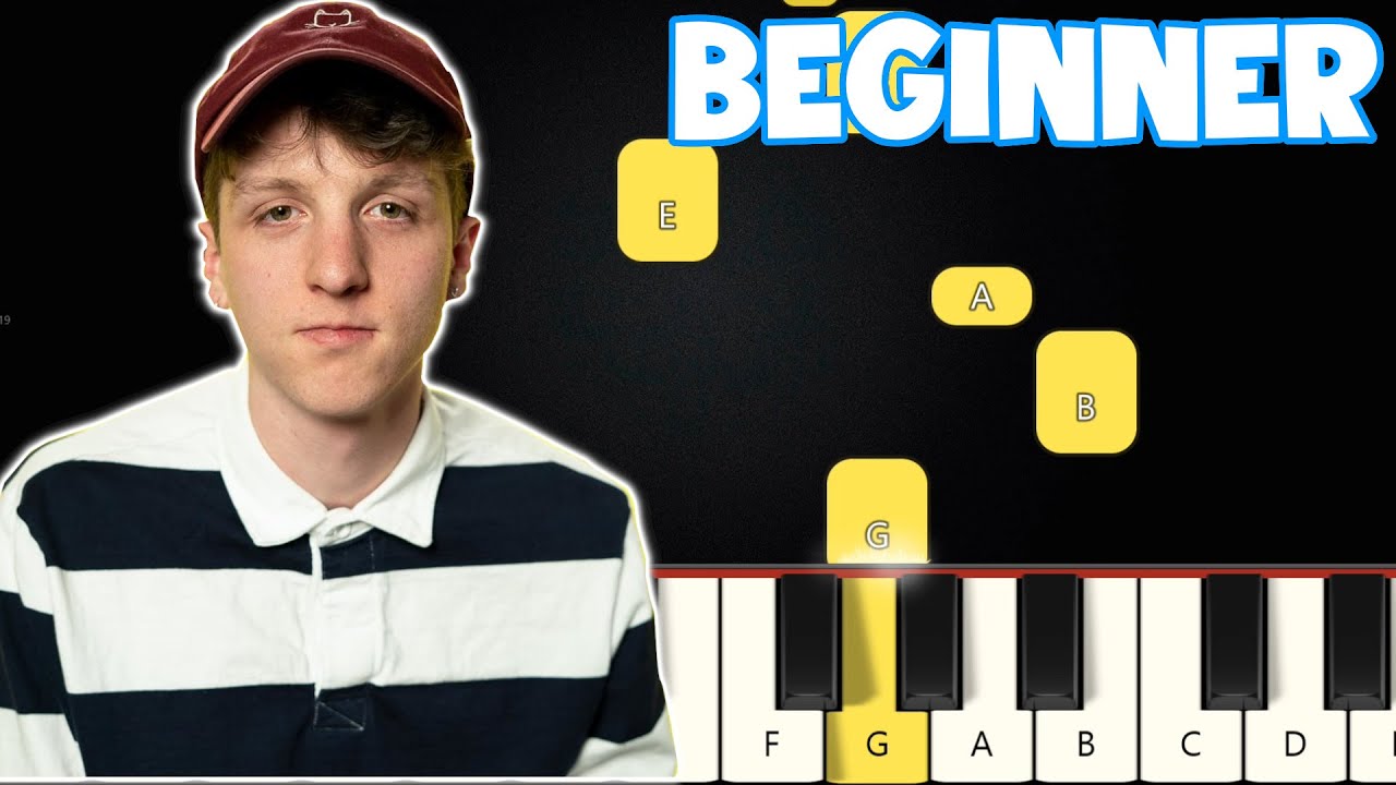 Death Bed - Powfu | Beginner Piano Tutorial | Easy Piano