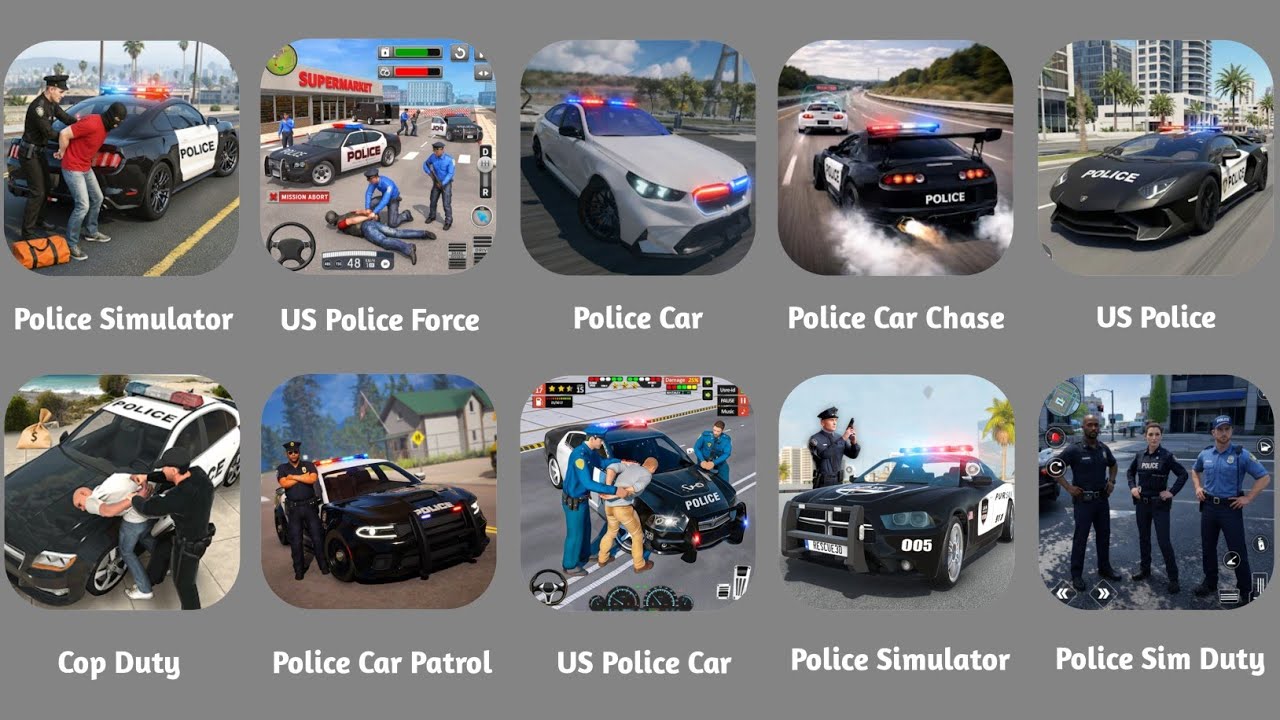 Police Simulator,US Police Force,Police Car,Police Car Chase,US Police,Police Car Patrol