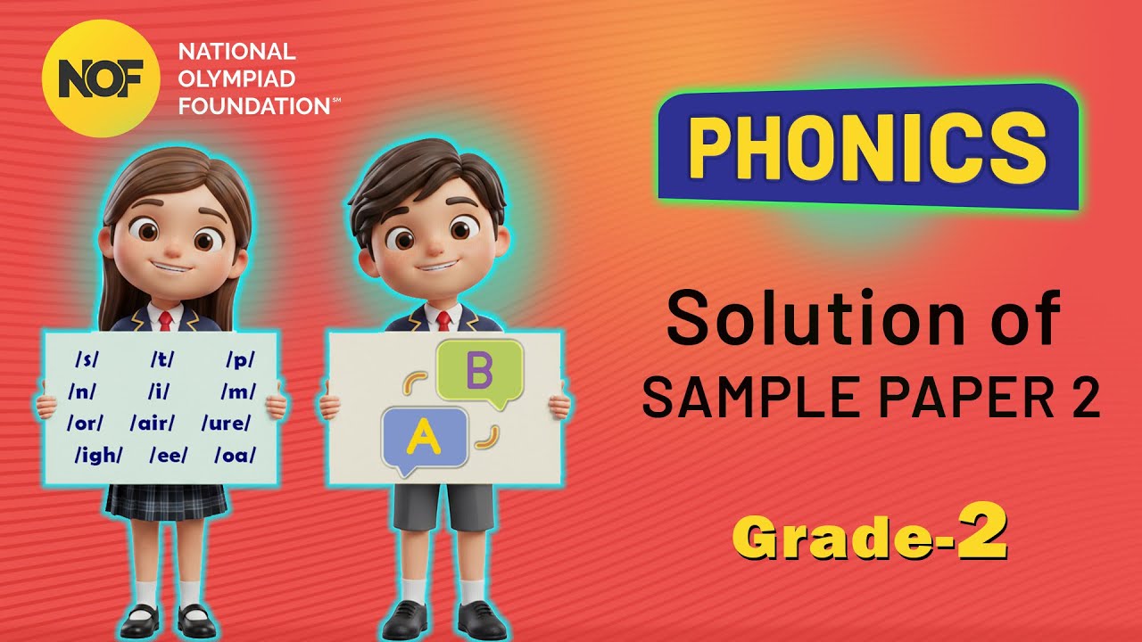 Class 2 - PHONICS - NOF Sample paper solution - 2