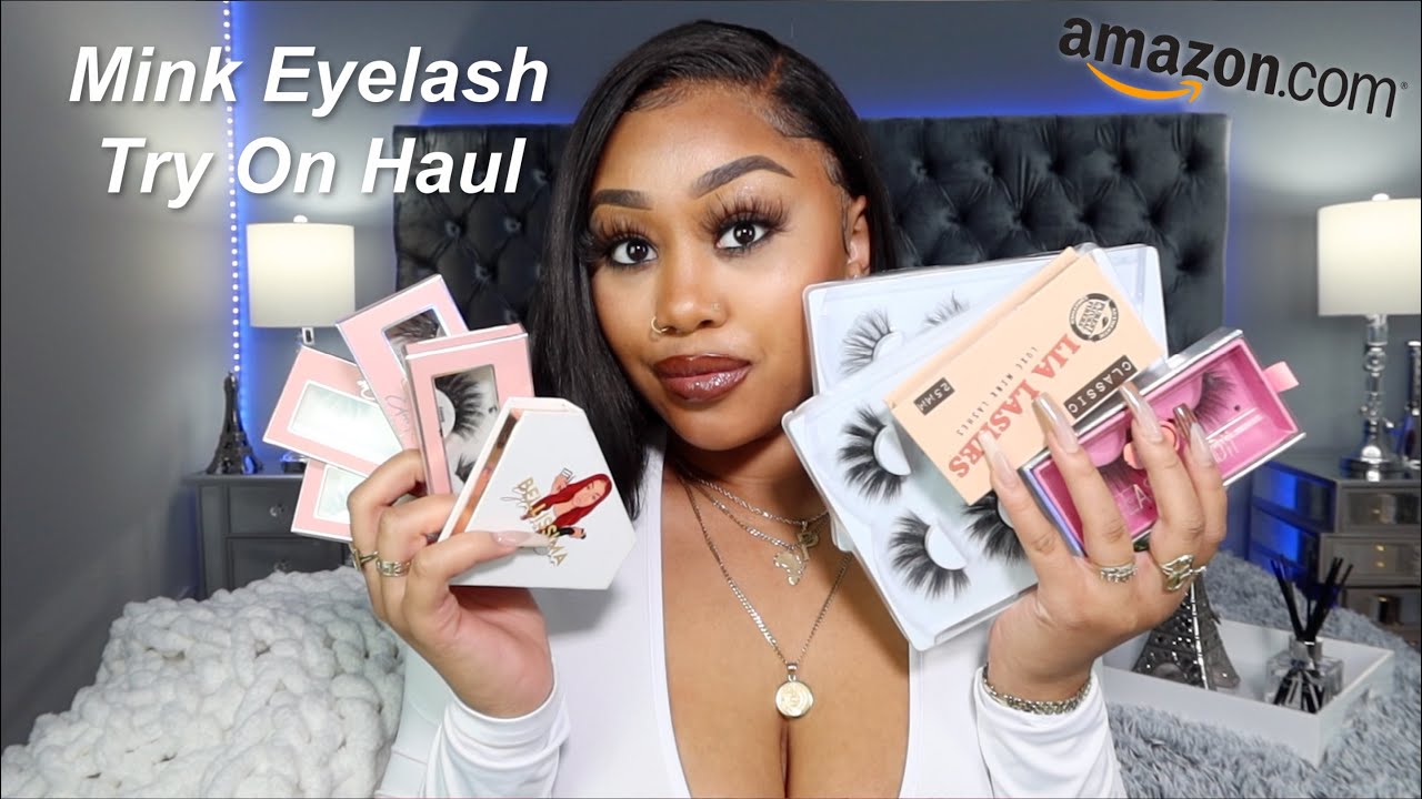 AFFORDABLE MINK EYELASH TRY ON HAUL