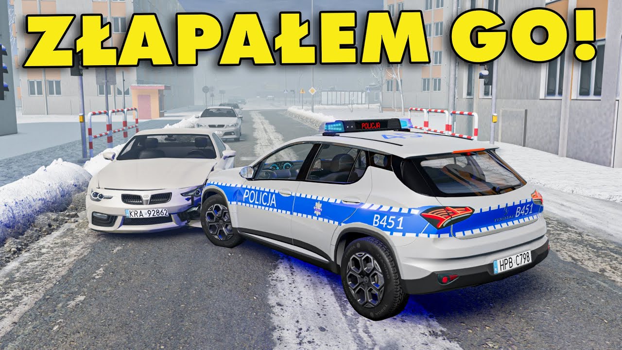 POLSKA POLICJA MA PROBLEMY Z RONDAMI - Hogaty w BEAMNG.DRIVE