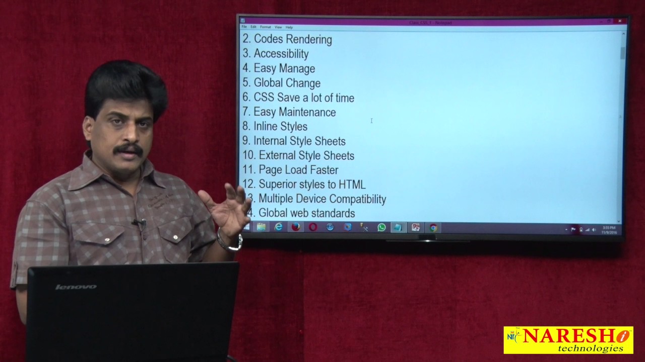 Introduction to CSS | Web Technologies Tutorial | Mr.Subbaraju