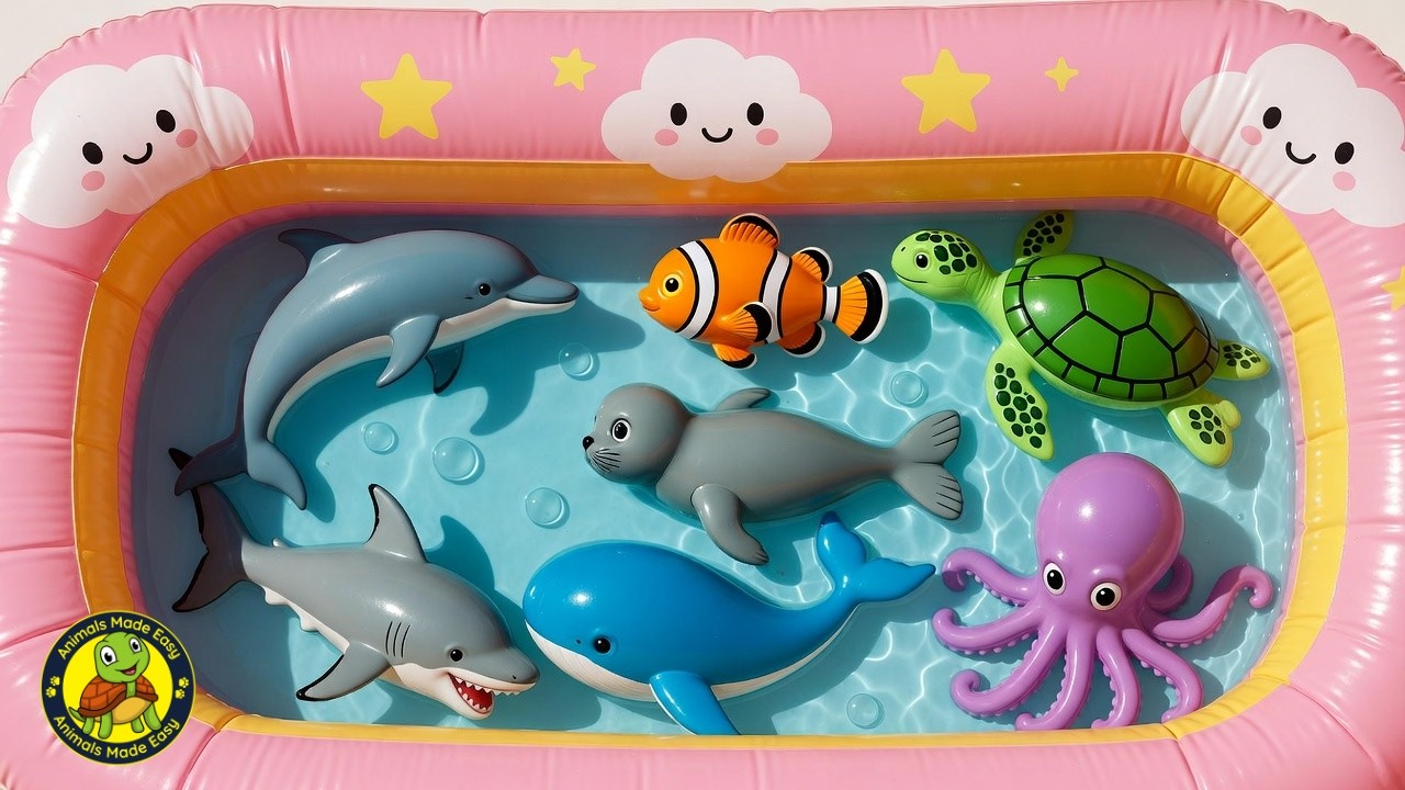 Ocean Swimming Animals for Kids | Learn Sea Animals | Animals Made Easy
