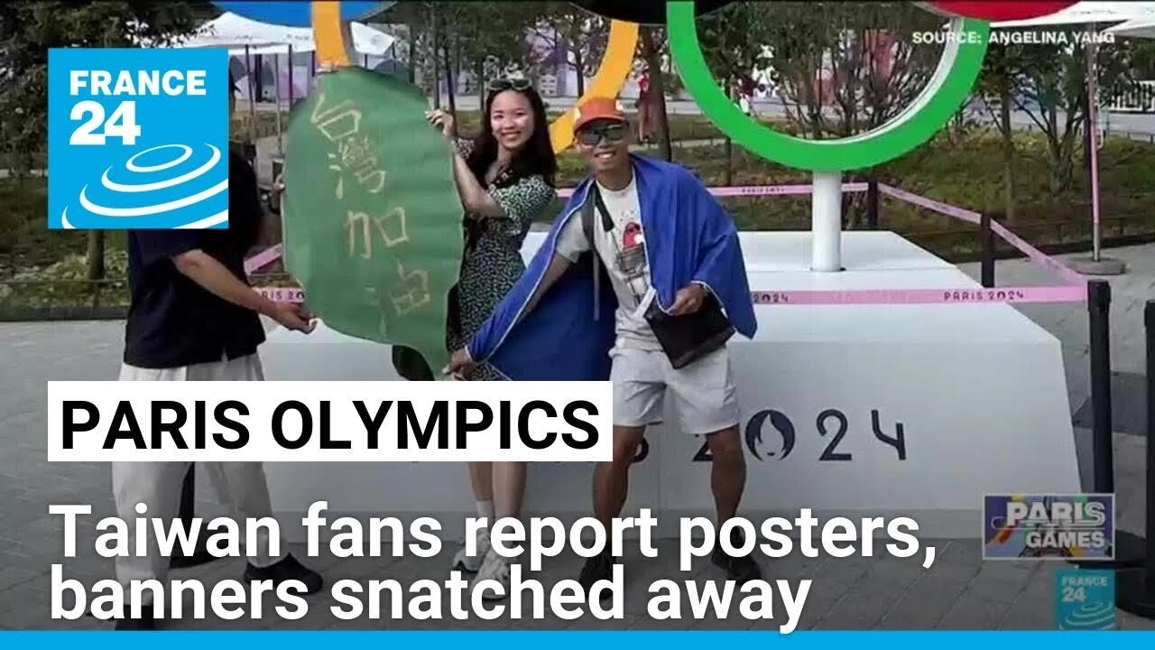 Taiwan supporters cheer athletes on at Olympics without flags nor banners • FRANCE 24 English