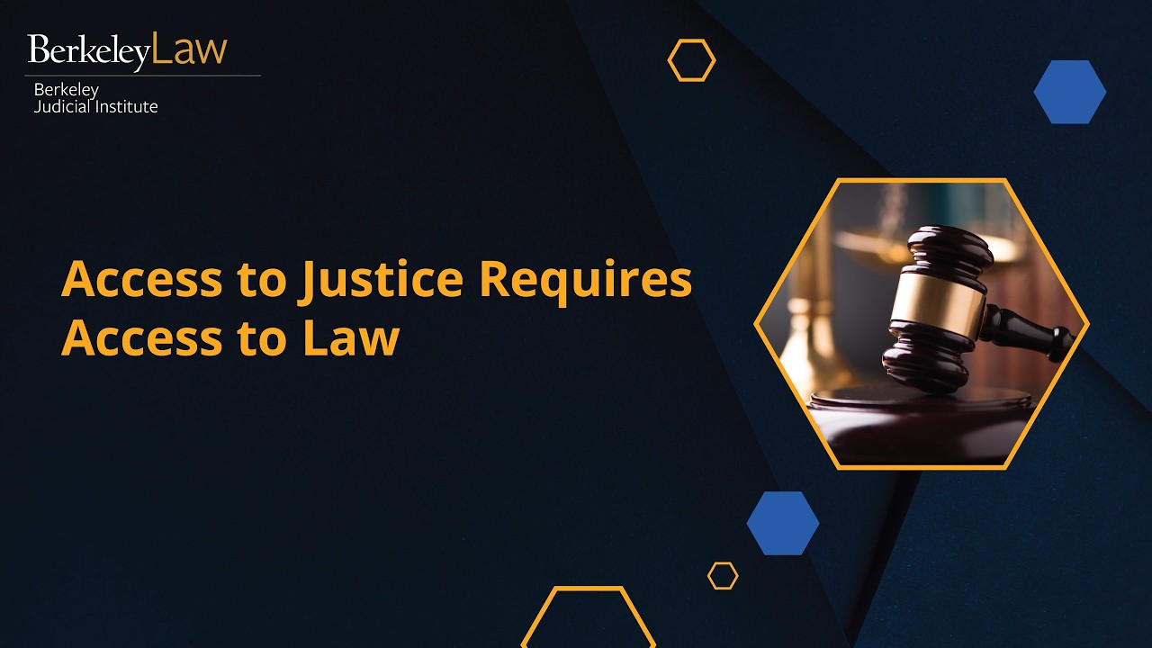 Access to Justice Requires Access to Law