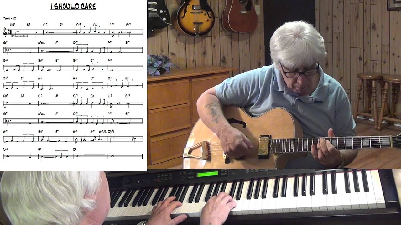I Should Care - Jazz guitar & piano cover - Yvan Jacques