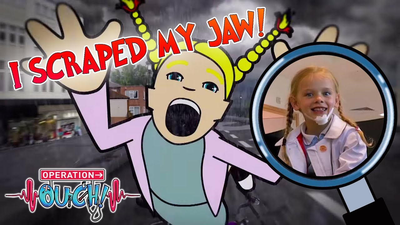 I Scraped My Jaw! | Operation Ouch | Science for Kids