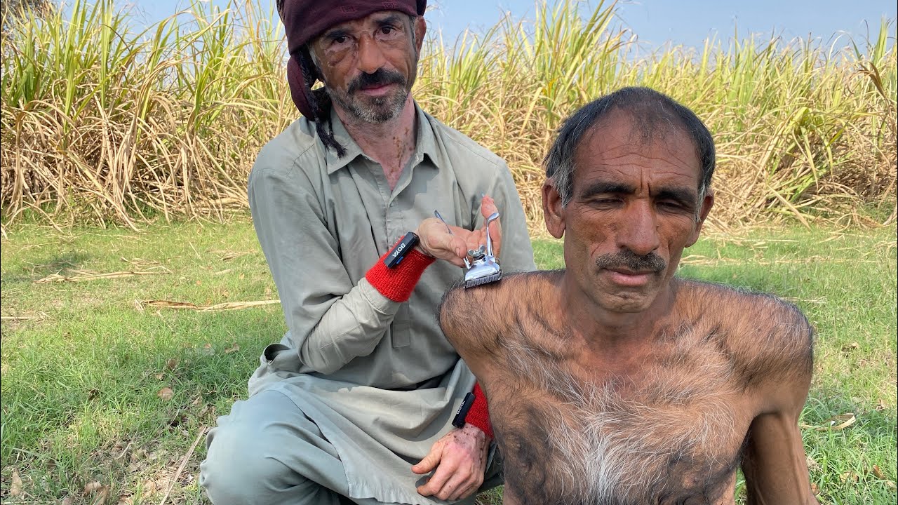 ASMR Chest Haircut With Heavy Zaza Machine 