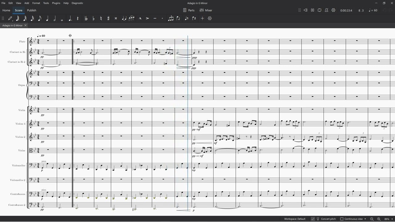 Adagio in G Minor - Tomaso Albinoni (Sheet Music)