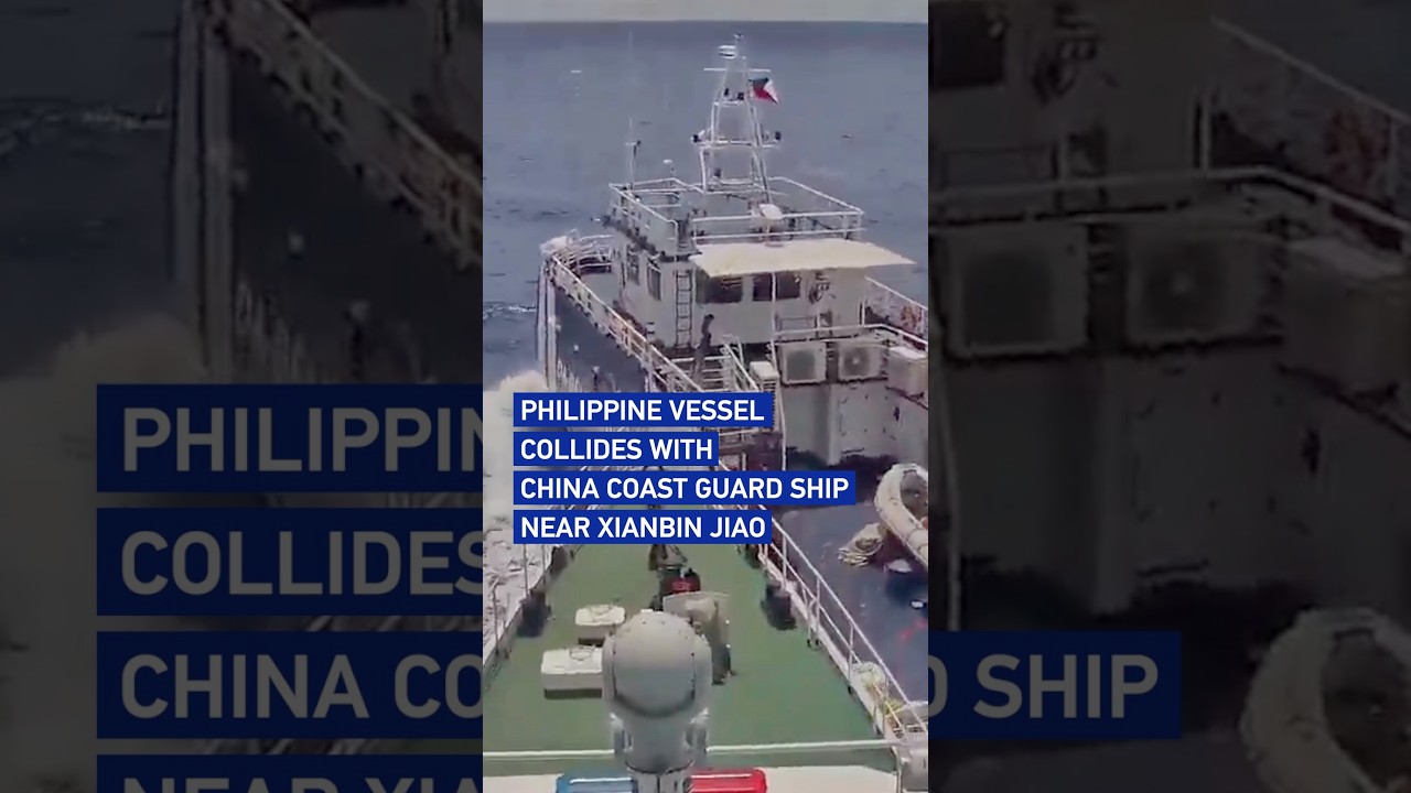 Philippine vessel collides with China Coast Guard ship near Xianbin Jiao